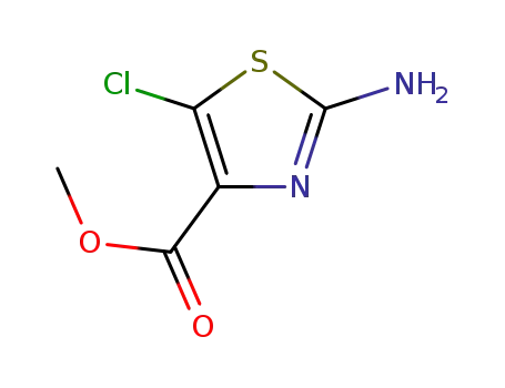 Molecular Structure of 914348-76-8 (2-AMINO-5-CHLOROTHIAZOLE-4-CARBOXYLIC ACID METHYL ESTER)