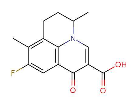1H,5H-Benzo[ij]quinolizine-2-carboxylicacid, 9-fluoro-6,7-dihydro-5,8-dimethyl-1-oxo-
