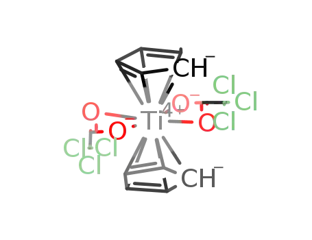 Molecular Structure of 91408-54-7 (titanocene bis(trichloroacetate))