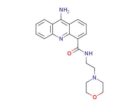 91549-84-7,9-Amino-N-(2-(4-morpholinyl)ethyl)-4-acridinecarboxamide,9-Amino-N-(2-(4-morpholinyl)ethyl)-4-acridinecarboxamide;9-amino-N-(2-morpholin-4-ylethyl)acridine-4-carboxamide