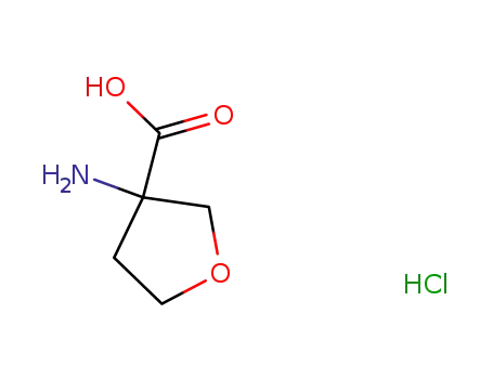 Molecular Structure of 919098-94-5 (3-Aminotetrahydrofuran-3-carboxylic acid hydrochloride)