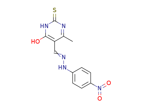 91843-78-6,6-methyl-5-{[2-(4-nitrophenyl)hydrazino]methylidene}-2-thioxo-2,5-dihydropyrimidin-4(3H)-one,