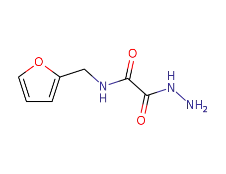 Molecular Structure of 91847-07-3 (N-(2-furylmethyl)-2-hydrazinyl-2-oxo-acetamide)