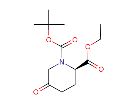 Molecular Structure of 917344-15-1 ((R)-1-tert-butyl2-ethyl5-oxopiperidine-1,2-dicarboxylate)