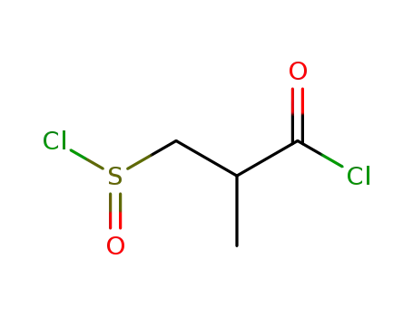 Molecular Structure of 77711-01-4 (Propanoyl chloride, 3-(chlorosulfinyl)-2-methyl-)