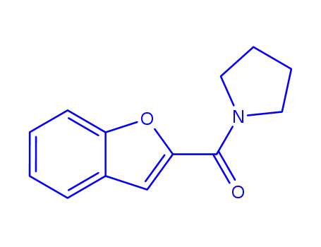 Molecular Structure of 92028-90-5 (1-(2-BENZOFURANYLCARBONYL)-PYRROLIDINE)