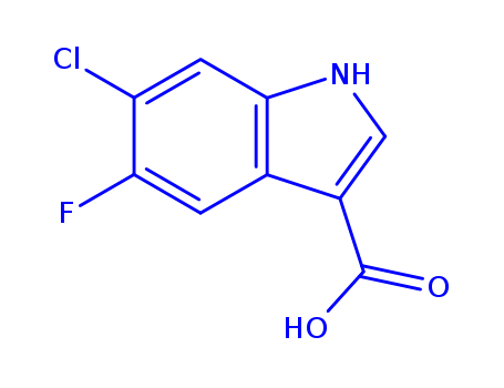 1H-Indole-3-carboxylic  acid,  6-chloro-5-fluoro-(920023-30-9)