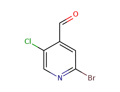 Molecular Structure of 921630-14-0 (2-Bromo-5-chloropyridine-4-carboxaldehyde)