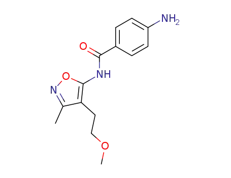 5-(p-Aminobenzamido)-4-(2-methoxyethyl)-3-methylisoxazole
