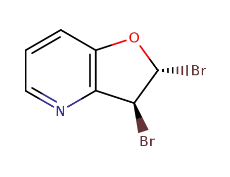 Molecular Structure of 92404-62-1 (Furo[3,2-b]pyridine, 2,3-dibromo-2,3-dihydro-, trans-)