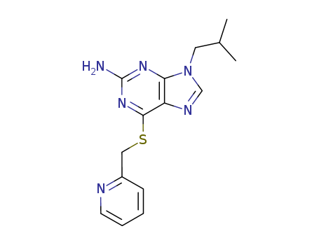92580-99-9,9-(2-methylpropyl)-6-[(pyridin-2-ylmethyl)sulfanyl]-9H-purin-2-amine,