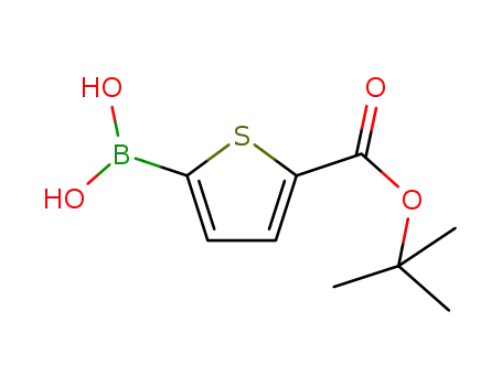 Molecular Structure of 925921-29-5 (5-Tert-butoxycarbonylthiophene-2-boronic acid)