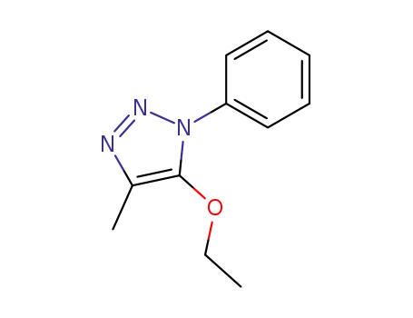 Molecular Structure of 92721-95-4 (1H-1,2,3-Triazole,5-ethoxy-4-methyl-1-phenyl-(7CI))