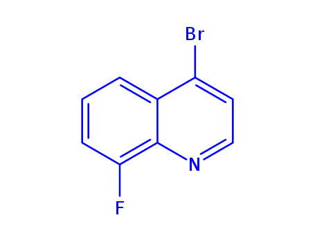 Molecular Structure of 927800-38-2 (4-Bromo-8-fluoroquinoline)