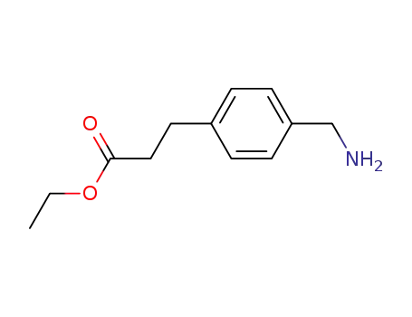 Molecular Structure of 93071-68-2 (ETHYL 3-(4-(AMINOMETHYL)PHENYL)PROPANOATE)