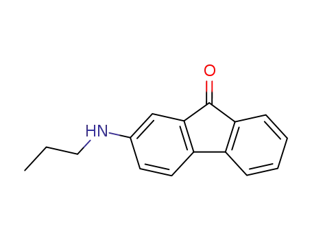 Molecular Structure of 92962-48-6 (2-(propylamino)-9H-fluoren-9-one)