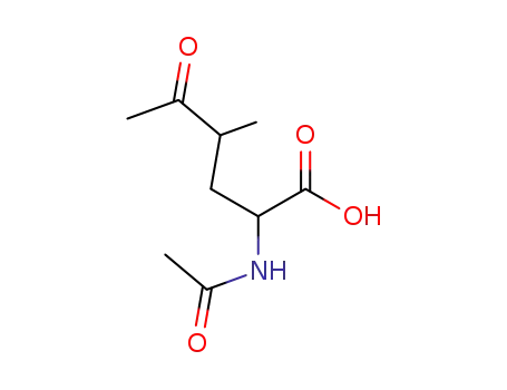 Molecular Structure of 92989-19-0 (N-Acetyl-4-methyl-5-oxonorleucine)