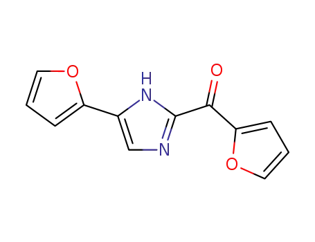 Molecular Structure of 91037-91-1 (2-(2-FUROYL)-4(5)-(2-FURANYL)-1H-IMIDAZOLE)