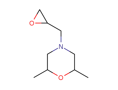 Molecular Structure of 90950-33-7 (2,6-dimethyl-4-(oxiran-2-ylmethyl)morpholine)
