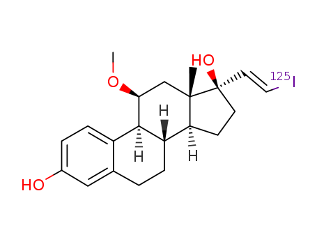 90857-55-9,17 alpha-iodovinyl-11 beta-methoxyestradiol,125IVME2