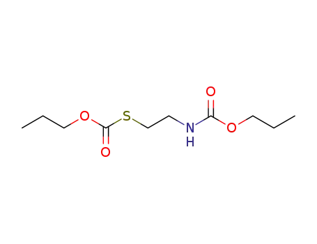 Molecular Structure of 93480-41-2 (S-{2-[(propoxycarbonyl)amino]ethyl} O-propyl carbonothioate)