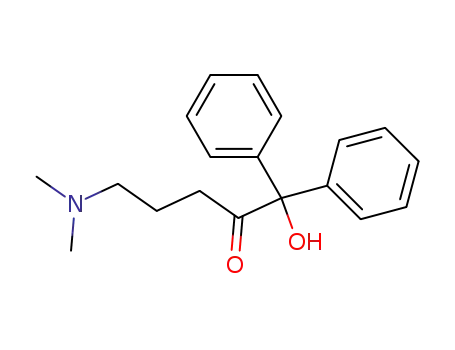 Molecular Structure of 24860-74-0 (5-(Dimethylamino)-1-hydroxy-1,1-diphenyl-2-pentanone)