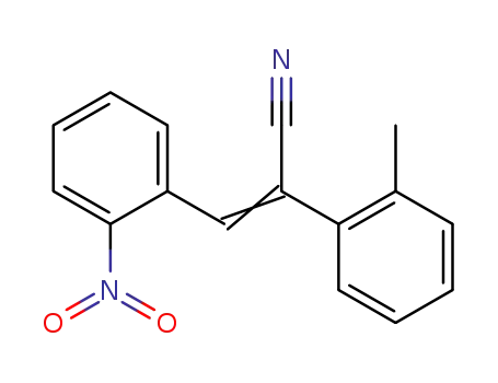 Molecular Structure of 31881-12-6 ((2Z)-2-(2-methylphenyl)-3-(2-nitrophenyl)prop-2-enenitrile)