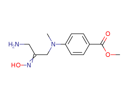 23852-98-4,methyl 4-{[(2E)-3-amino-2-(hydroxyimino)propyl](methyl)amino}benzoate,Benzoicacid, p-[(3-aminoacetonyl)methylamino]-, methyl ester, p-oxime (8CI); Methylp-[(3-aminoacetonyl)methylamino]benzoate oxime; NSC 123801