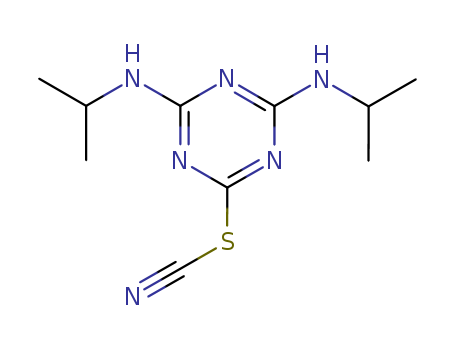 Thiocyanic acid,4,6-bis[(1-methylethyl)amino]-1,3,5-triazin-2-yl ester