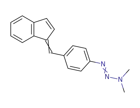 Molecular Structure of 30117-77-2 ((1E)-1-[4-(1H-inden-1-ylidenemethyl)phenyl]-3,3-dimethyltriaz-1-ene)