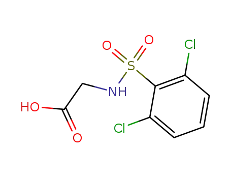 Molecular Structure of 19818-06-5 ((2,6-DICHLORO-BENZENESULFONYLAMINO)-ACETIC ACID)