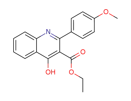 Molecular Structure of 93663-77-5 (ethyl 2-(4-methoxyphenyl)-4-oxo-1,4-dihydroquinoline-3-carboxylate)