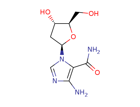 1H-Imidazole-5-carboxamide,4-amino-1-(2-deoxy-b-D-erythro-pentofuranosyl)- cas  29868-30-2
