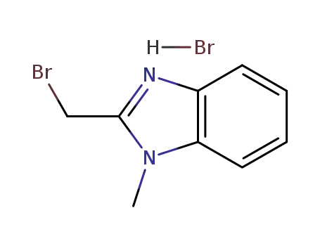 Molecular Structure of 934570-40-8 (2-(bromomethyl)-1-methyl-1h-benzimidazole hydrobromide)
