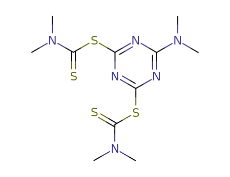 Molecular Structure of 30863-10-6 (6-(dimethylamino)-1,3,5-triazine-2,4-diyl bis(dimethylcarbamodithioate))