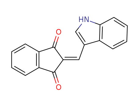 1H-Indene-1,3(2H)-dione,2-(1H-indol-3-ylmethylene)- cas  31060-64-7