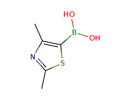 Molecular Structure of 936361-37-4 ((2,4-Dimethylthiazol-5-yl)boronic acid)