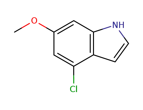 Molecular Structure of 93490-31-4 (4-Chloro-6-methoxyindole)