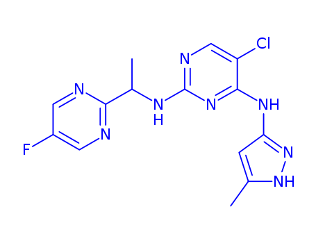 5-Chloro-N2-[(1S)-1-(5-fluoro-2-pyrimidinyl)ethyl]-N4-(5-methyl-1H-pyrazol-3-yl)-2,4-pyrimidinediamine