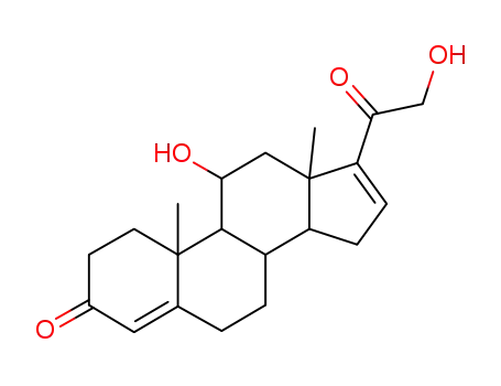 Molecular Structure of 3103-16-0 ((11β)-21-Ο-Βenzoyl-16,17-dihydro-17-deoxy Cortisol)