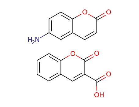 Molecular Structure of 2448-39-7 (6-Aminocoumarin coumarin-3-carboxylic acid salt)