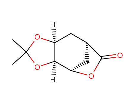 Molecular Structure of 4420-12-6 (2,2-dimethyltetrahydro-4,7-methano[1,3]dioxolo[4,5-c]oxepin-6(4H)-one)