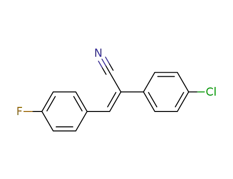 2-(4-Chlorophenyl)-3-(4-fluorophenyl)prop-2-enenitrile