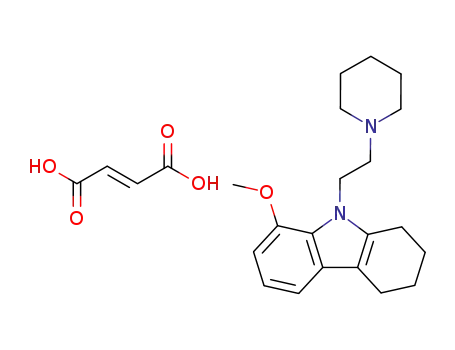 Molecular Structure of 49558-40-9 (but-2-enedioic acid, 1-methoxy-9-[2-(1-piperidyl)ethyl]-5,6,7,8-tetrah ydrocarbazole)