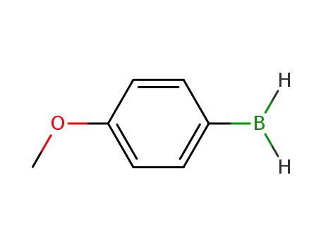 Molecular Structure of 45713-46-0 (4-Methoxyphenylboronic acid ,98%)