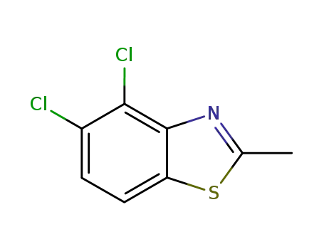 Molecular Structure of 40671-25-8 (Benzothiazole, 4,5-dichloro-2-methyl- (9CI))