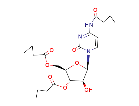 Molecular Structure of 35959-64-9 (4-(butanoylamino)-1-(3,5-di-O-butanoylpentofuranosyl)pyrimidin-2(1H)-one)