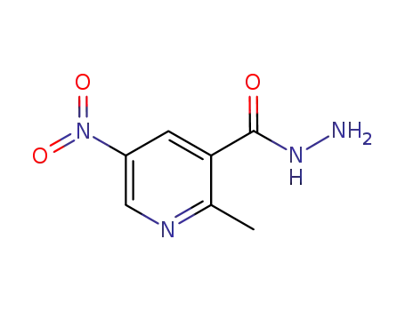 Molecular Structure of 330439-22-0 (2-METHYL-5-NITRONICOTINOHYDRAZIDE)