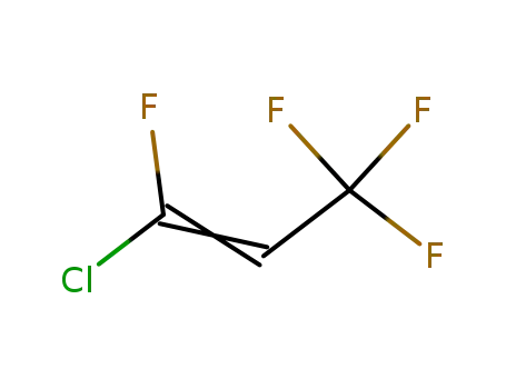 Molecular Structure of 460-71-9 (1-CHLORO-1,3,3,3-TETRAFLUOROPROPENE)