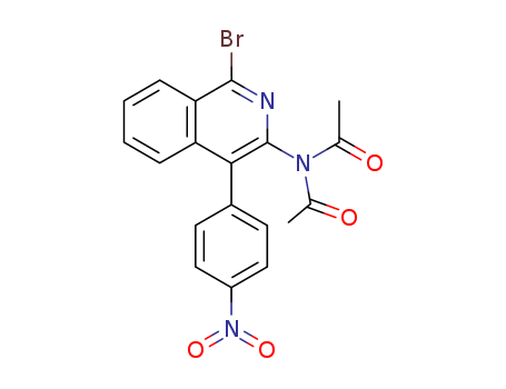 49710-64-7,N-acetyl-N-[1-bromo-4-(4-nitrophenyl)isoquinolin-3-yl]acetamide,